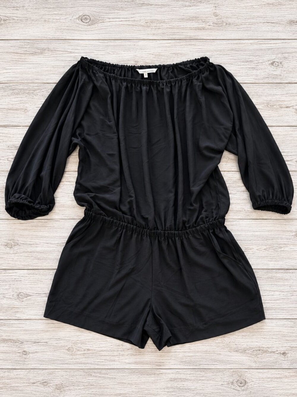 Rachel Rachel Roy Black Off Shoulder Romper XL